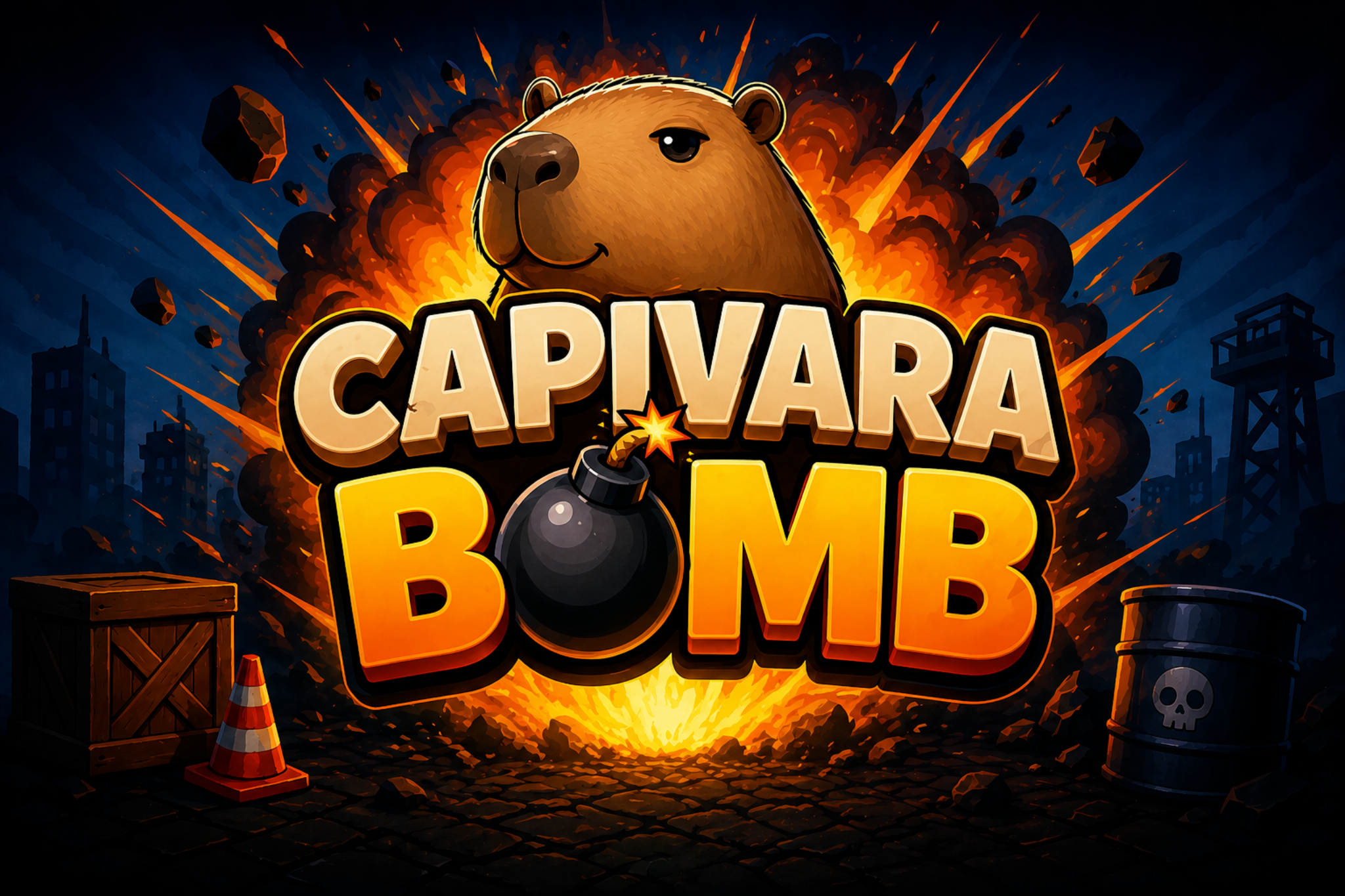 Arte de abertura Capivara Bomb